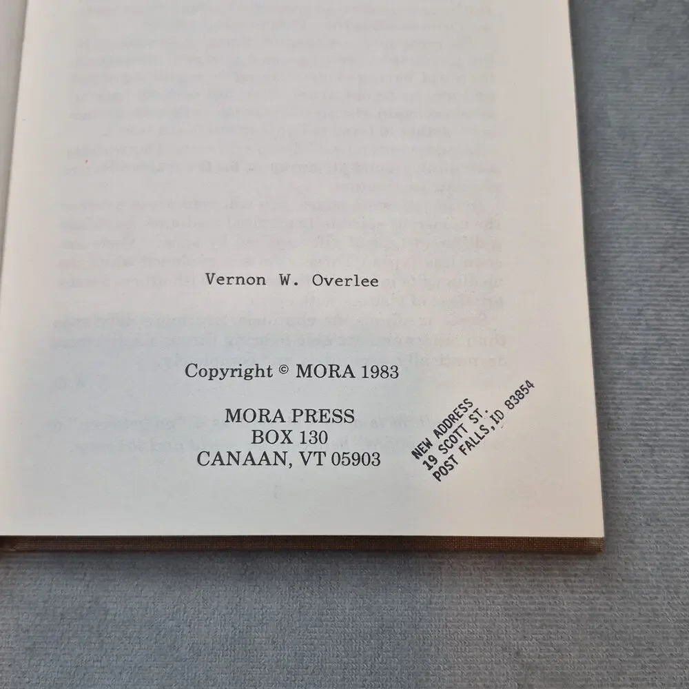 The Psychic by Vernon Overlee 1983 HC Henry Drummond Mediumship SIGNED